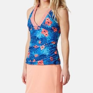 NWT UVSkinz Halter Swim Tankini UPF 50+